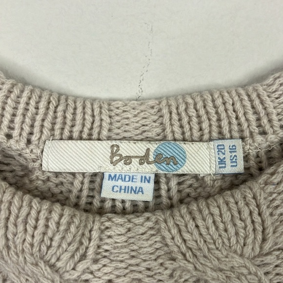 Boden cable knit swing tunic sweater - Picture 4 of 9